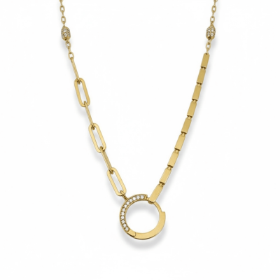 Kilitli Halka Kolye - 