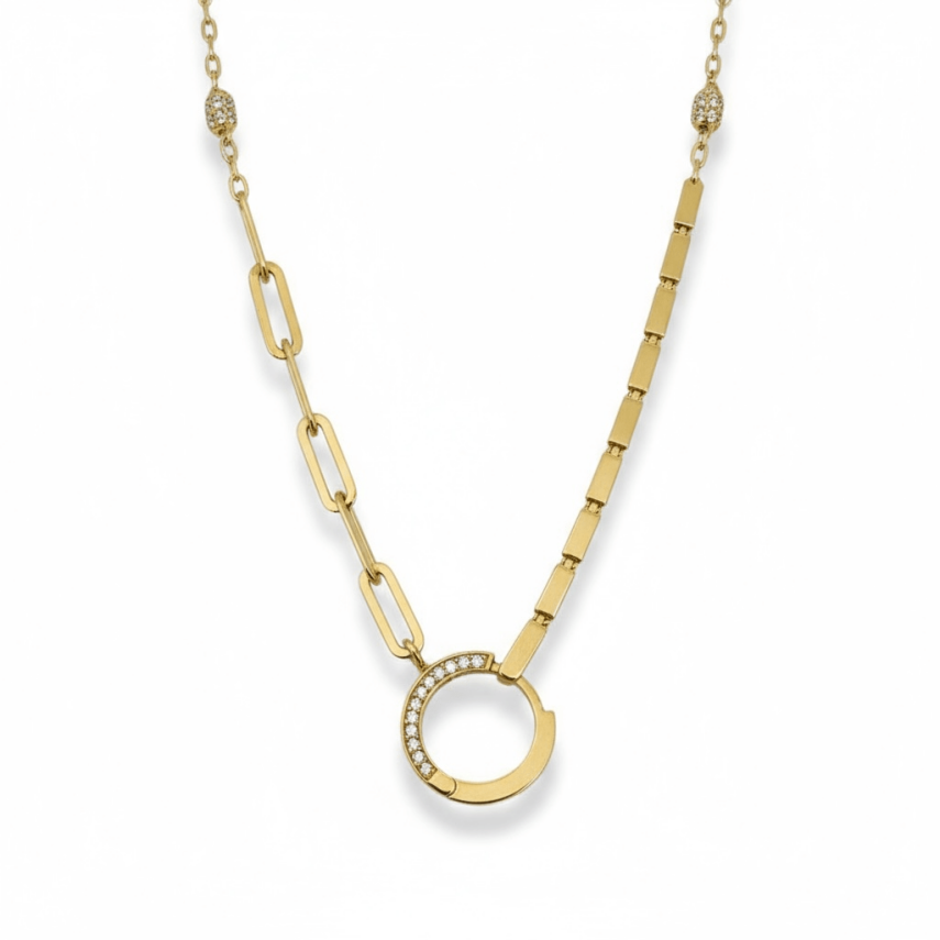 Kilitli Halka Kolye - 1