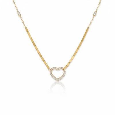 Kilitli Kalp Kolye - 