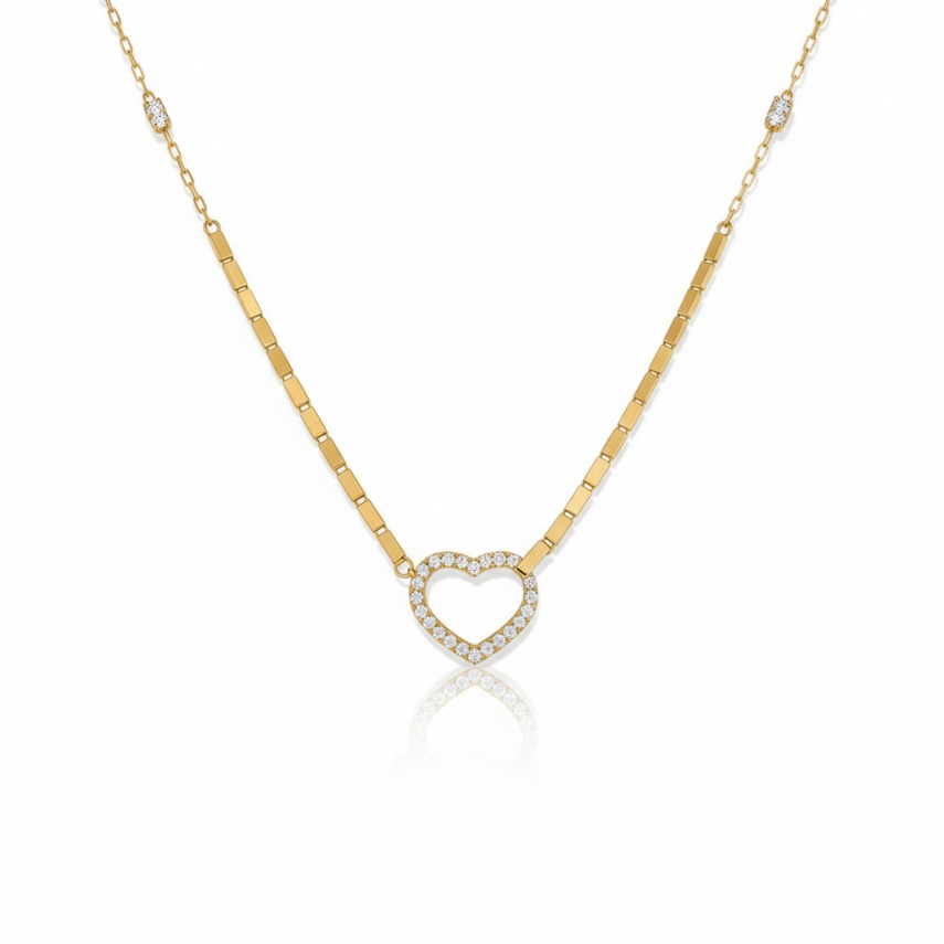 Kilitli Kalp Kolye - 1