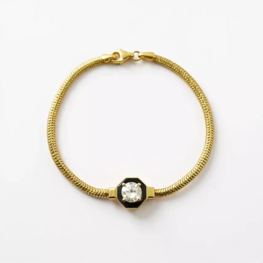 Noir Işıltı Bileklik - 1